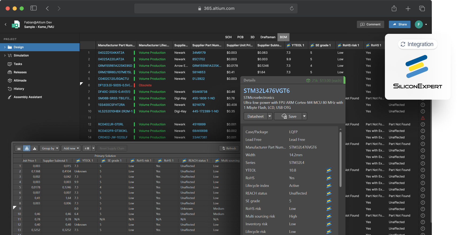 SiliconExpert Integration